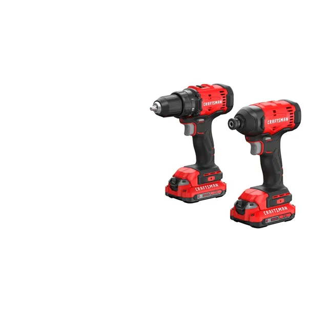 craftsman-v20-cordless-drill-driver-and-impact-driver-combo-kit-cmck201d2-2-x-2a image 1