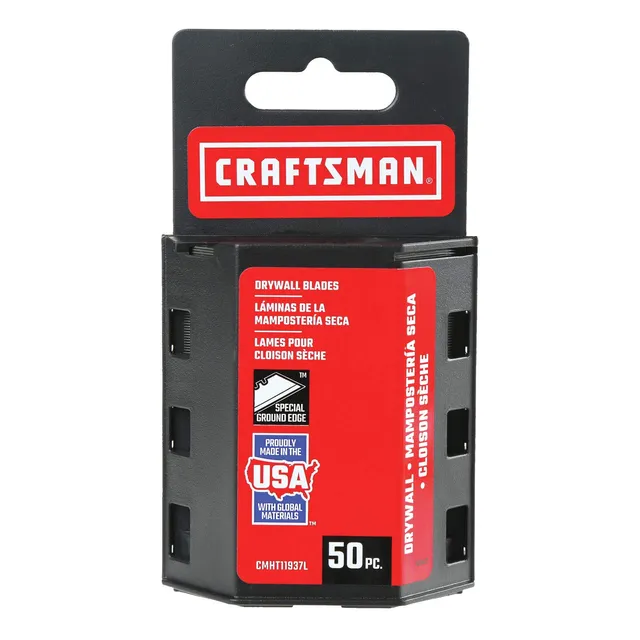 craftsman-utility-knife-blades-drywall-50-pack-cmht11937l-induction-hardened image 1