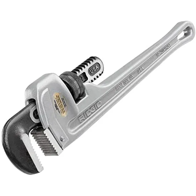 ridgid-31095-model-814-14-inch-aluminum-straight-pipe-wrench-silver image 1