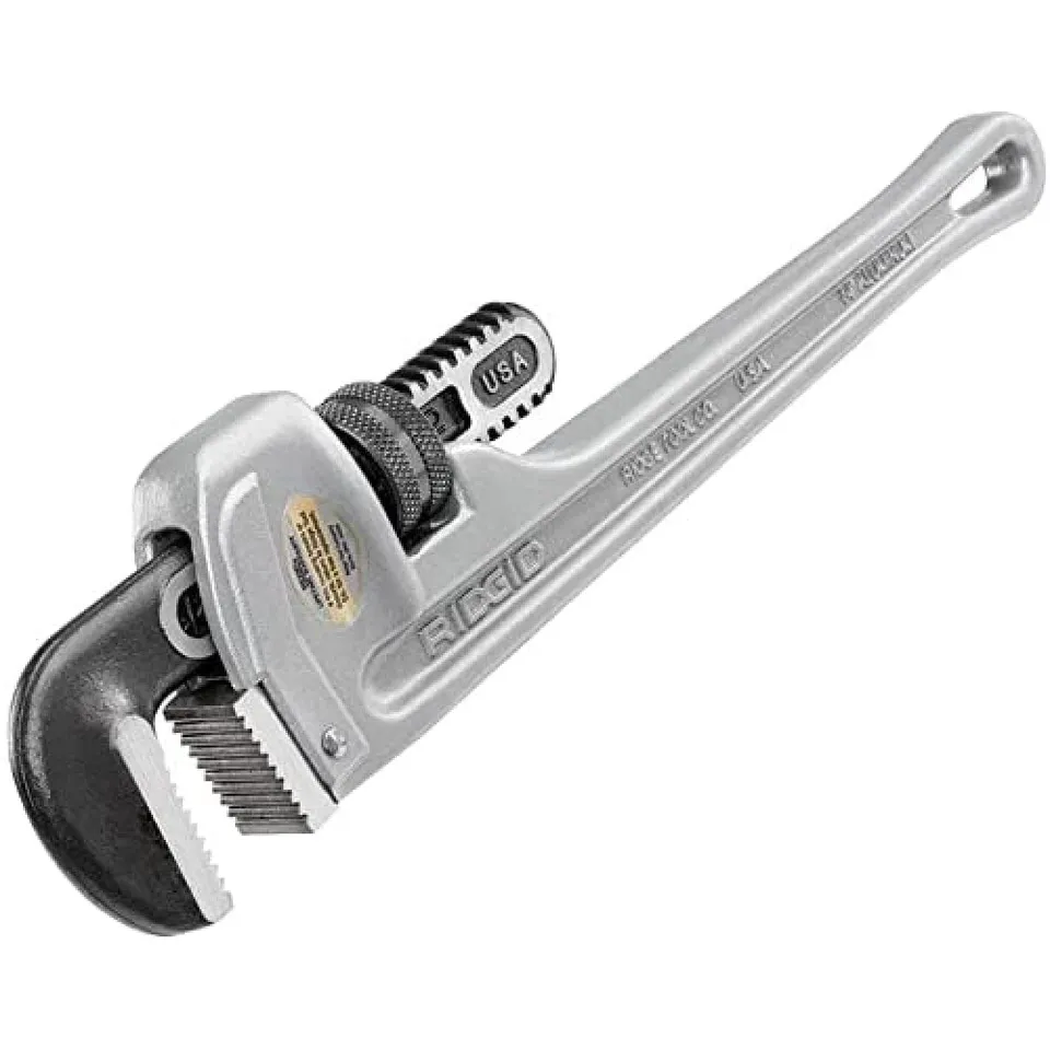 ridgid-31095-model-814-14-inch-aluminum-straight-pipe-wrench-silver image 1
