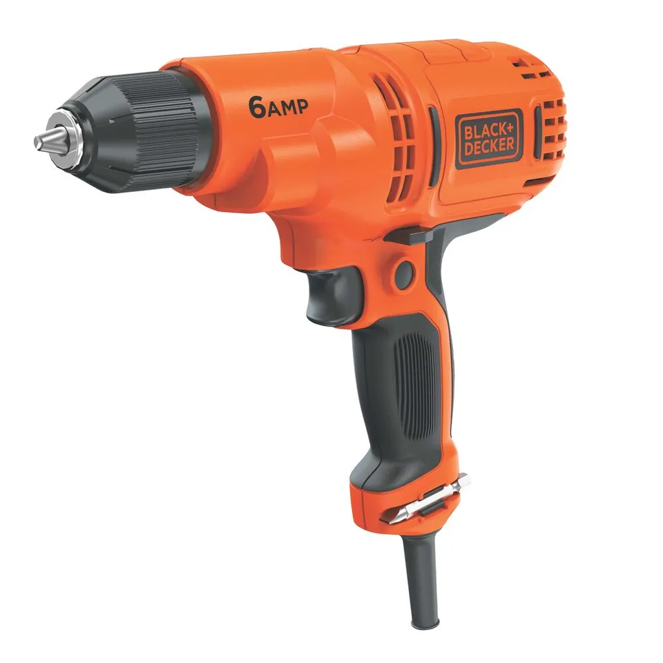 black-decker-electric-drill-driver-kit-3-8-in-6-0-amp-corded image 1