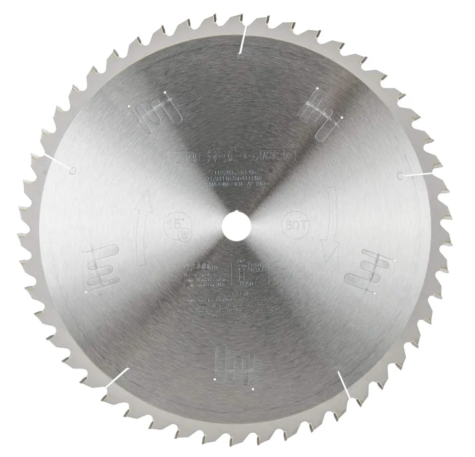 metabo-hpt-15-inch-miter-saw-blade-50-tooth-atb-tungsten-carbide-1-arbor-974651m image 1