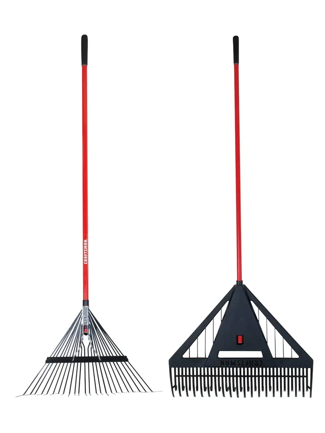 craftsman-2-piece-raking-set-cmxmkit0030-26-dual-tine-leaf-rake-24-tine-lawn-rak image 1