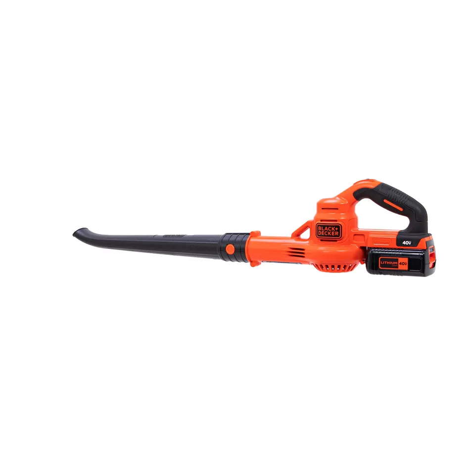 black-decker-40v-max-cordless-leaf-blower-battery-charger-included image 1