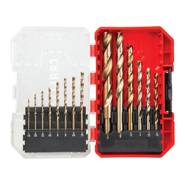 craftsman-cmam2214-14-piece-gold-oxide-drill-bit-set image 1
