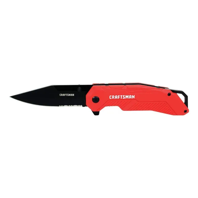 craftsman-cmht10935-ball-bearing-assisted-opening-pocket-knife-with-serrated-bla image 1