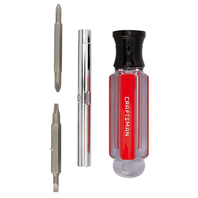 craftsman-6-in-1-multi-bit-screwdriver-acetate-handle-cmht66052 image 1