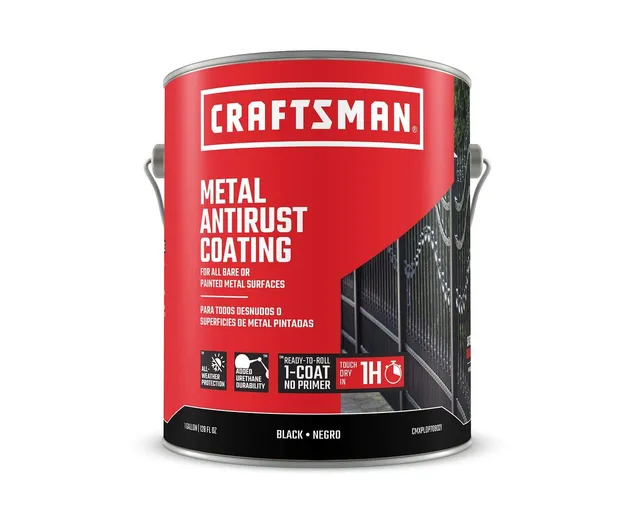 craftsman-metal-antirust-coating-black-semi-gloss-128-fl-oz-1-gallon-direct-to-m image 1