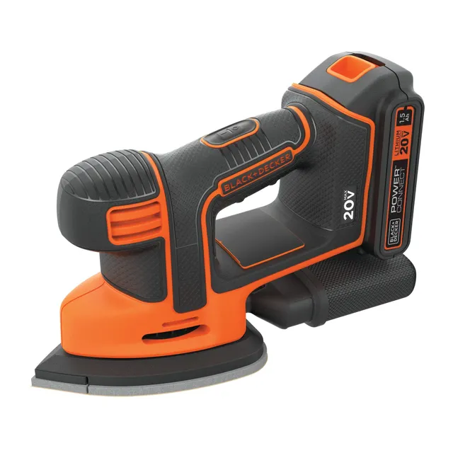 black-decker-20v-max-mouse-cordless-sander-battery-charger-included image 1