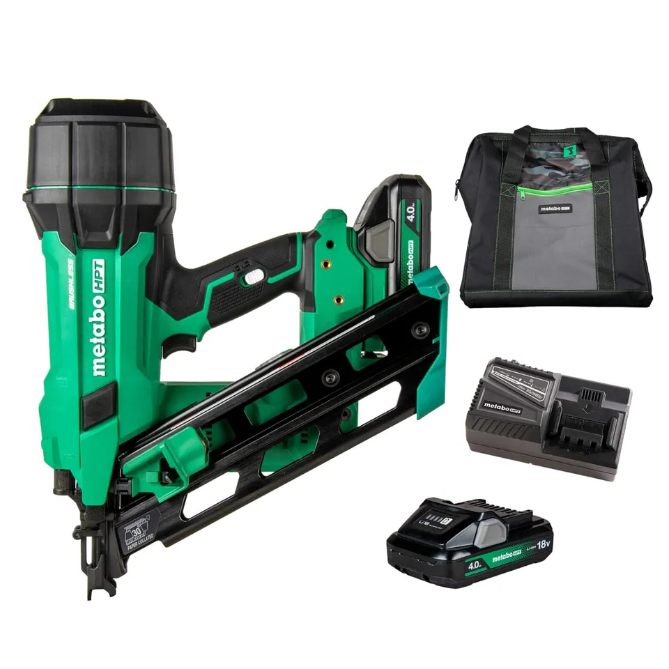 metabo-hpt-nr1890dca-30-paper-tape-framing-nailer-kit-18v-multivolt-3-1-2-nails- image 1
