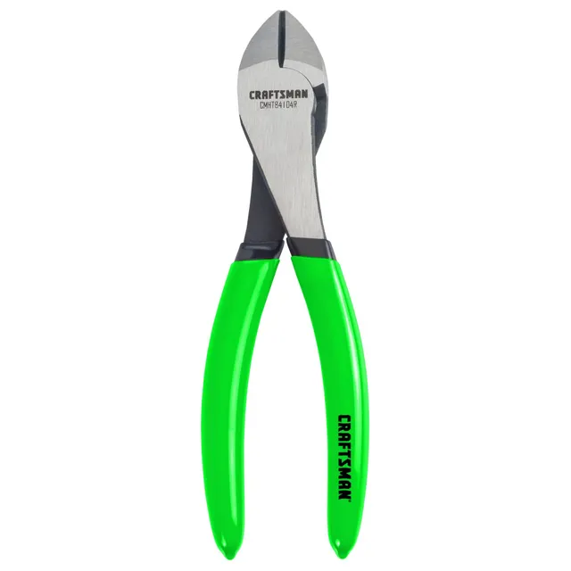 craftsman-hi-viz-diagonal-pliers-cutters-7-inch-corrosion-resistant-cmht84104g image 1