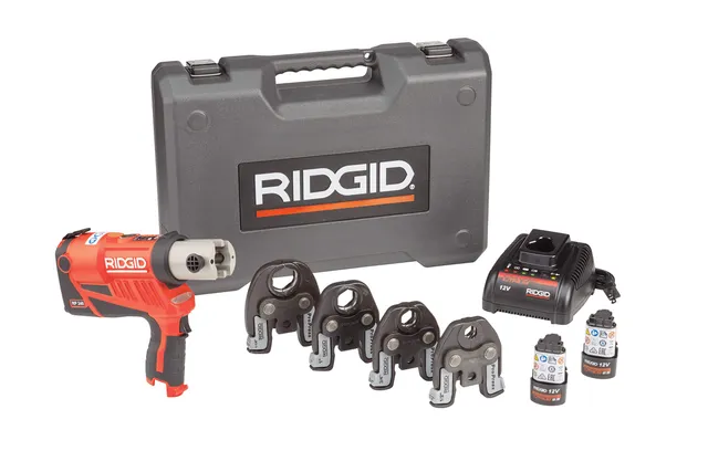 ridgid-rp-240-compact-press-tool-1-1-4-copper-1-1-2-pex-1-carbon-steel-57398 image 1