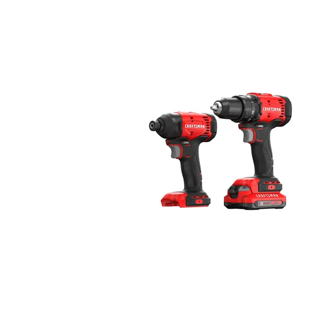 craftsman-v20-cordless-drill-and-impact-driver-combo-kit-cmck201d1 image 1