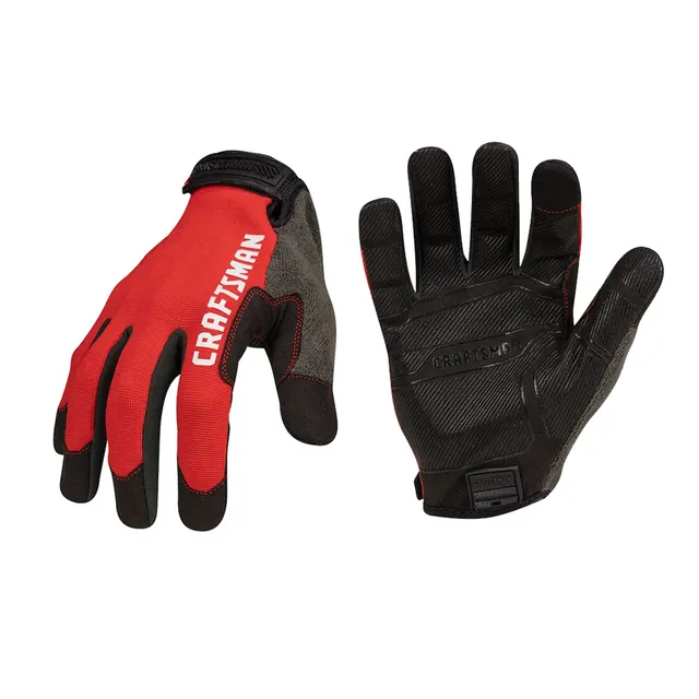 craftsman-cmmt14199-touchscreen-compatible-silicone-grip-mechanic-gloves-large image 1