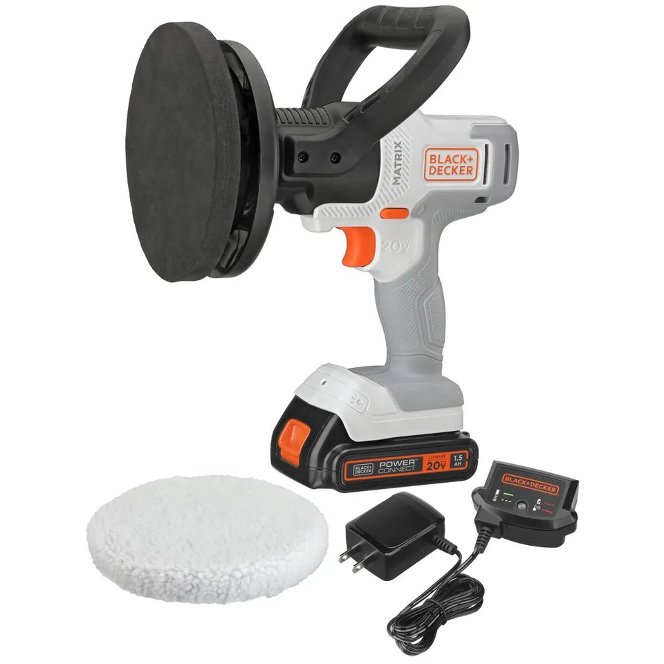 black-decker-20v-max-powerconnect-matrix-cordless-buffer-kit-battery-charger-inc image 1