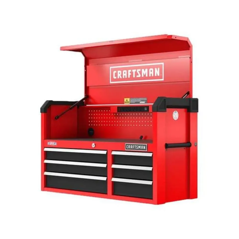 craftsman-s2000-41-inch-6-drawer-tool-chest-with-light-divider-cmst34162rb image 1