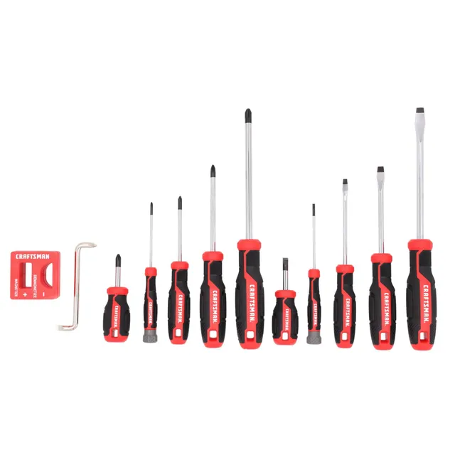 craftsman-12-piece-screwdriver-set-with-flat-head-and-phillips-offset-and-magnet image 1