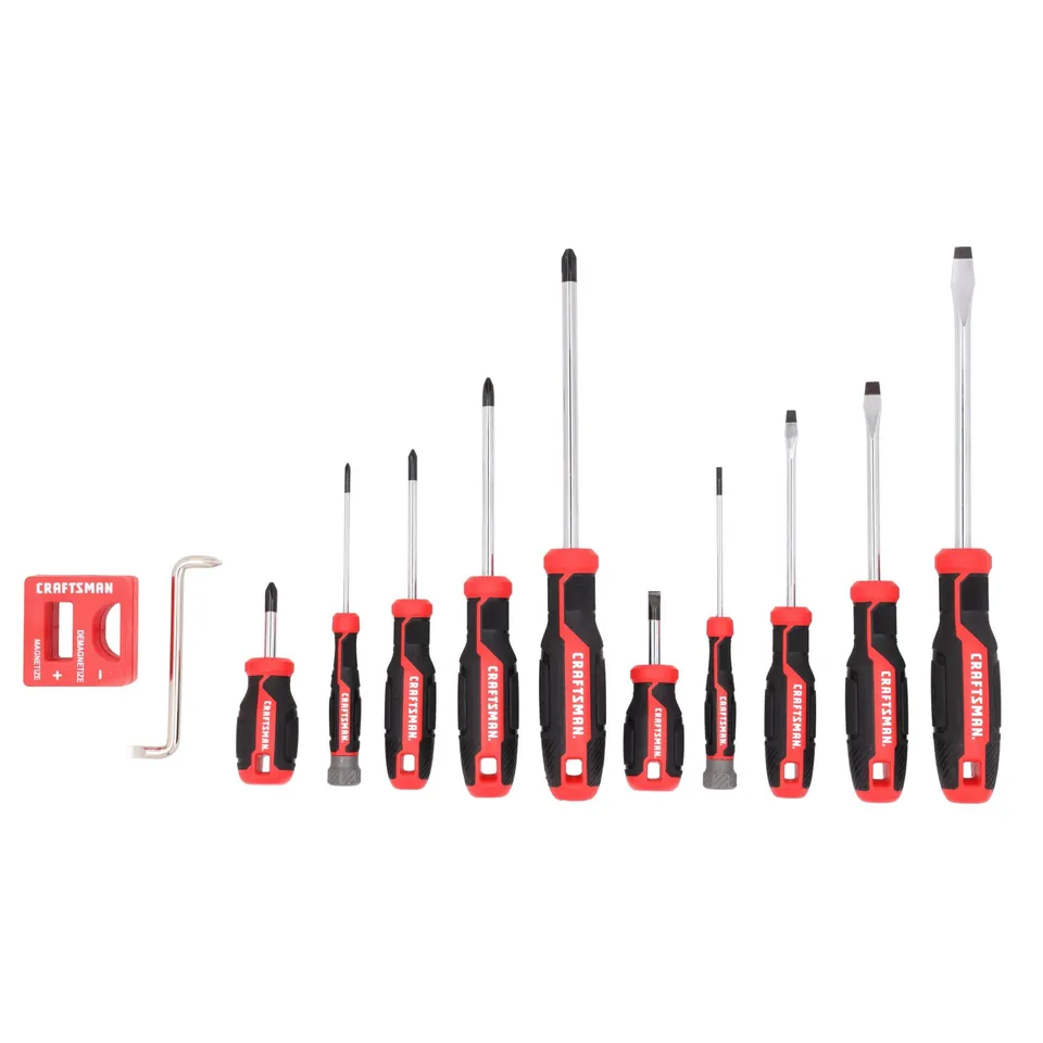craftsman-12-piece-screwdriver-set-with-flat-head-and-phillips-offset-and-magnet image 1