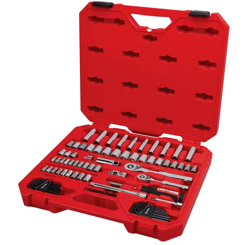 craftsman-mechanics-tool-set-83-piece-hand-tool-and-socket-set-sae-metric-cmmt12 image 1