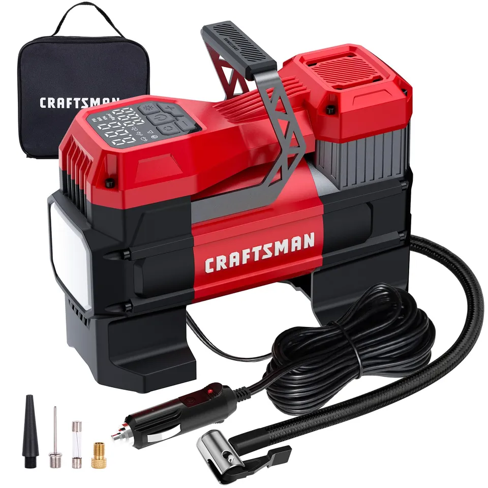 craftsman-portable-12v-tire-inflator-with-digital-gauge-and-auto-shut-off-150-ps image 1