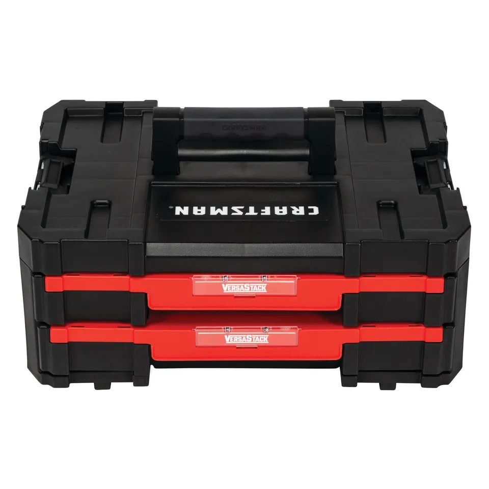 craftsman-versastack-cmst17804-plastic-tool-box-with-drawers-2-drawer image 1