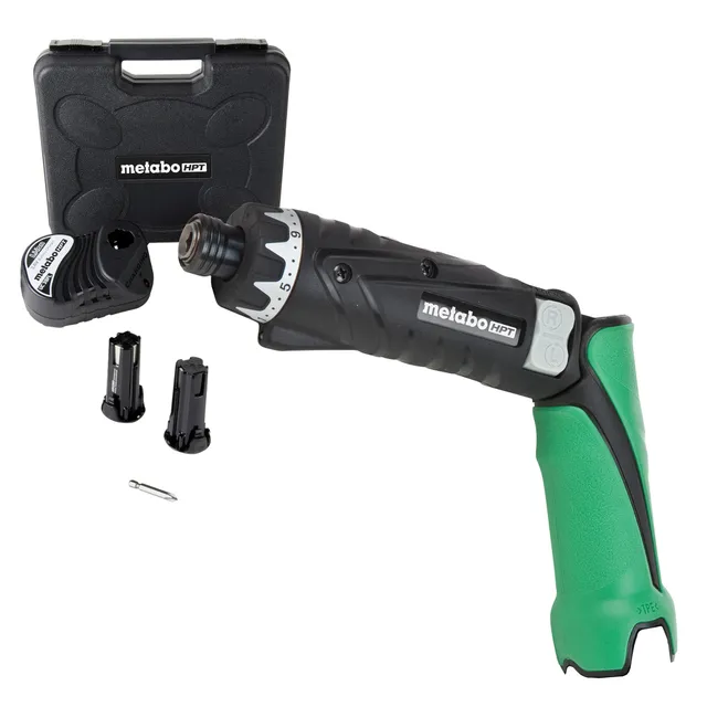 metabo-hpt-db3dl2-3-6v-cordless-screwdriver-kit-with-2-batteries-charger-and-har image 1