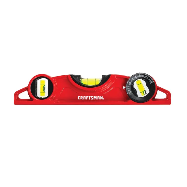 craftsman-cmht82391-9-inch-cast-torpedo-level-with-magnets-and-rotating-vial image 1