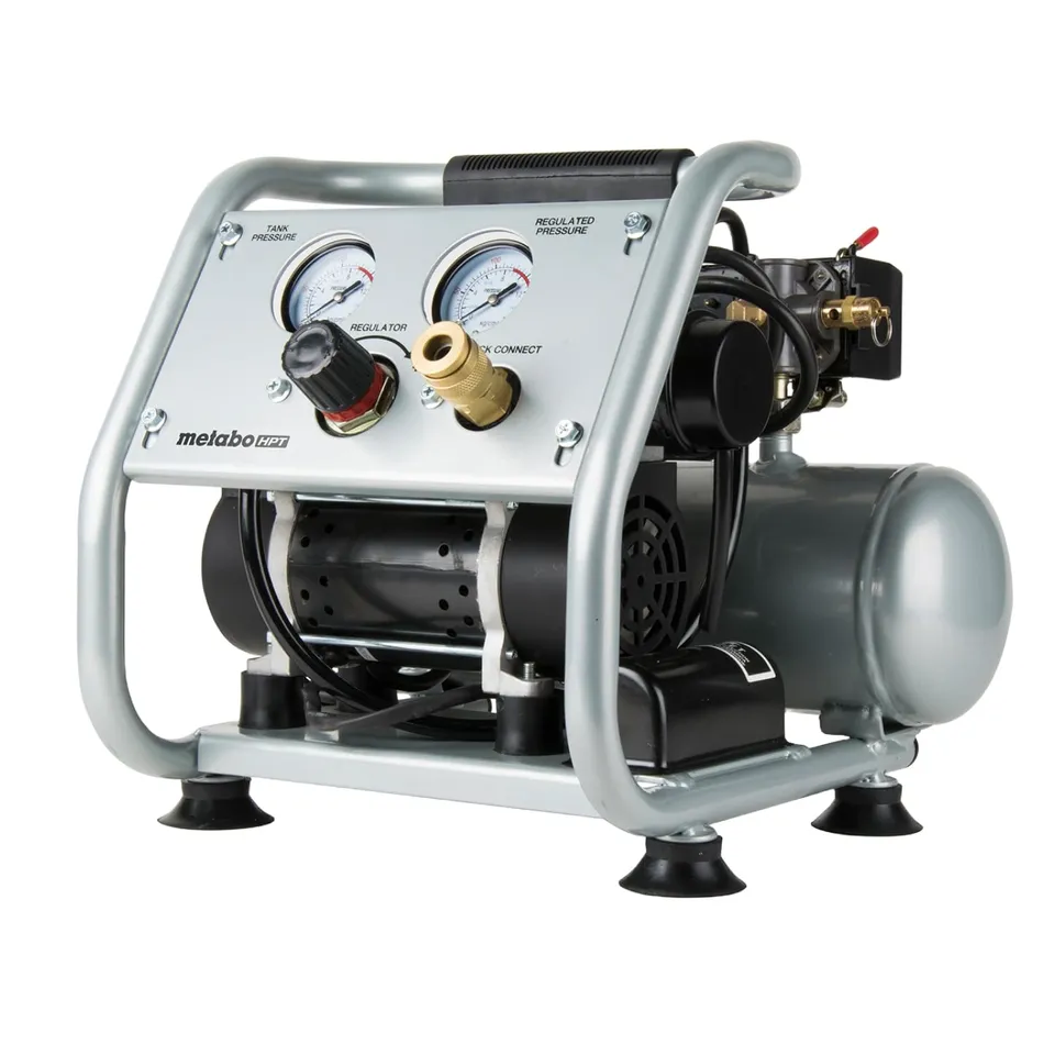 metabo-hpt-quiet-air-compressor-1-gallon-oil-free-ultra-quiet-59-db-portable-ec2 image 1
