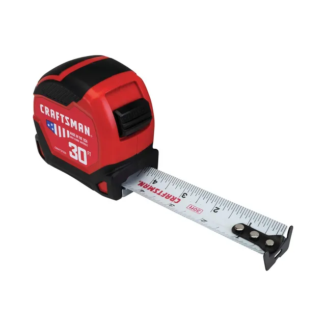 craftsman-30-foot-pro-11-tape-measure-cmht37530s-11-foot-standout-1-1-4-inch-bla image 1