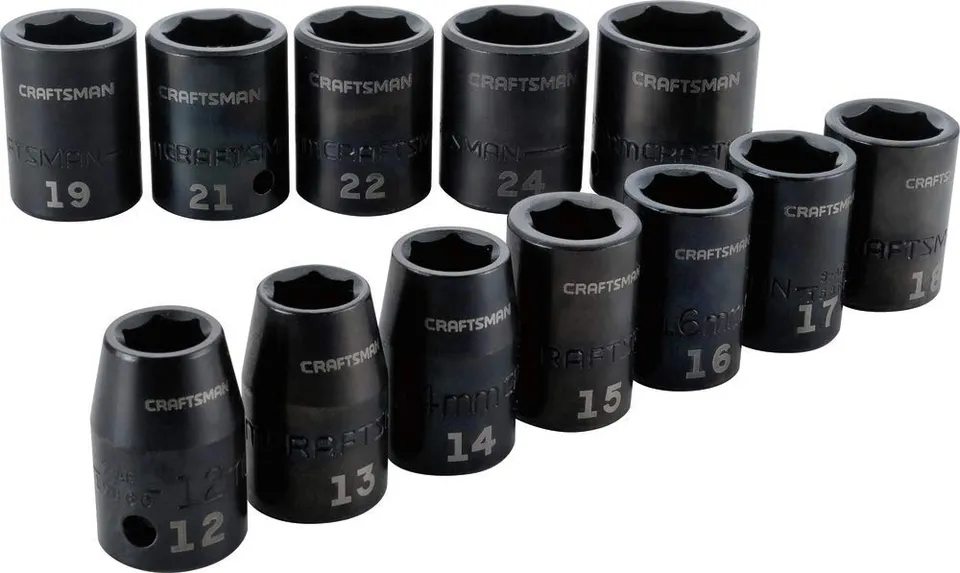 craftsman-impact-socket-set-metric-1-2-inch-drive-12-piece-deep-cmmt15885 image 1