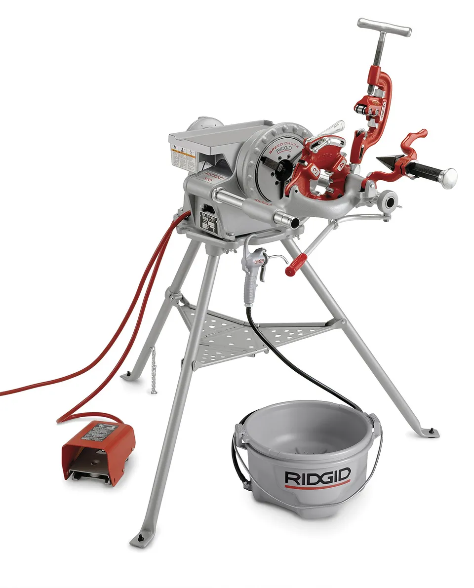 ridgid-model-300-power-drive-complete-with-stand-and-accessories-15722-57-rpm-1- image 1
