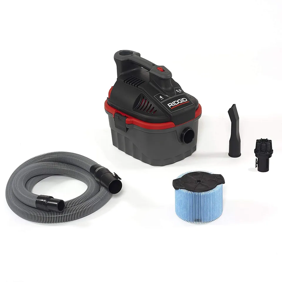 ridgid-50313-4-gallon-portable-wet-dry-vacuum-model-4000rv-5-0-peak-hp image 1
