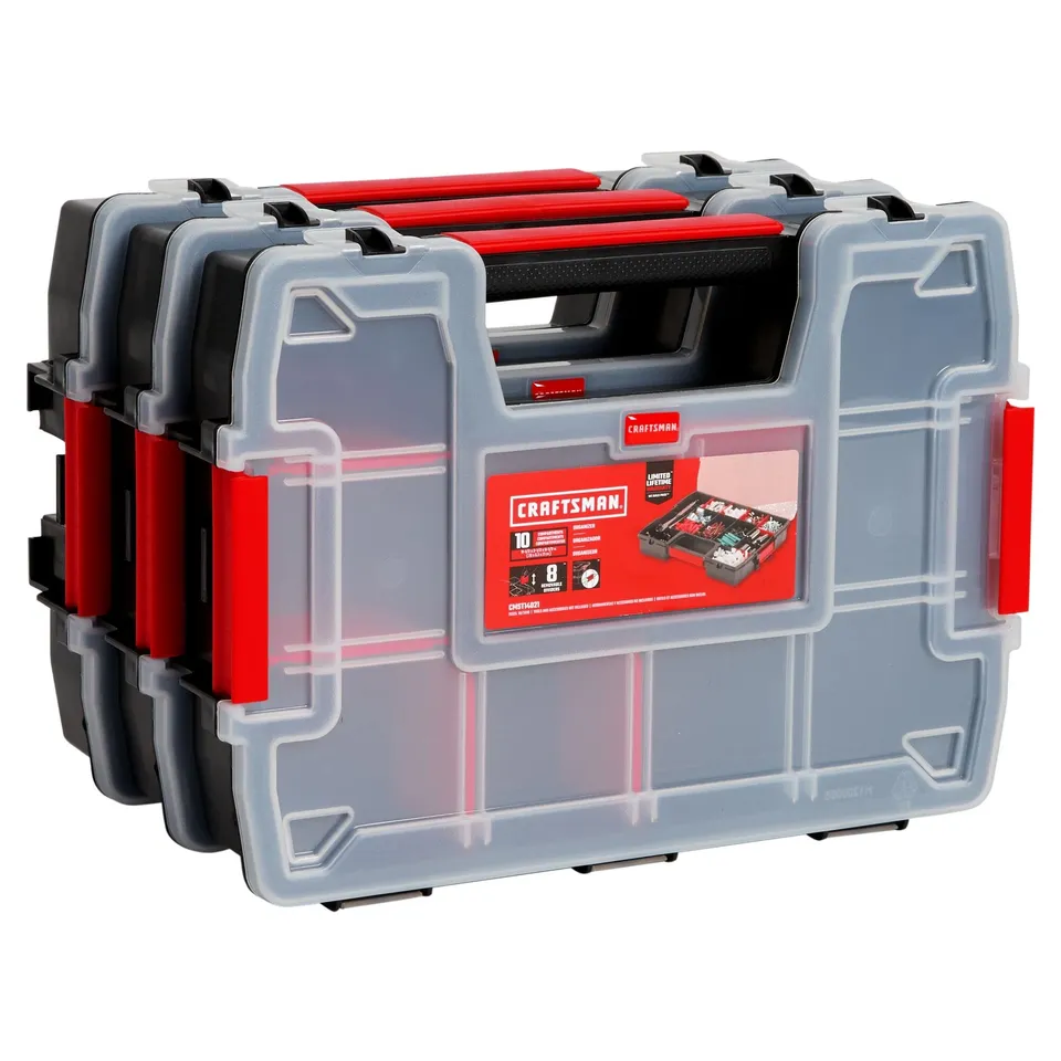 craftsman-cmst60964m-3-pack-10-compartment-small-parts-organizer-secure-latch-sy image 1