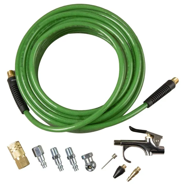 metabo-hpt-air-compressor-accessory-kit-poly-50-ft-x-1-4-inch-air-hose-w-accesso image 1