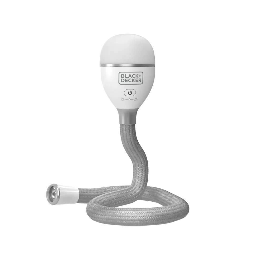 black-decker-snakelight-2-in-1-rechargeable-light-with-flexible-gooseneck image 1