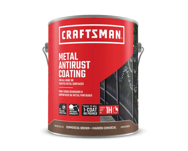 craftsman-metal-antirust-coating-commercial-brown-semi-gloss-128-fl-oz-1-gallon- image 1