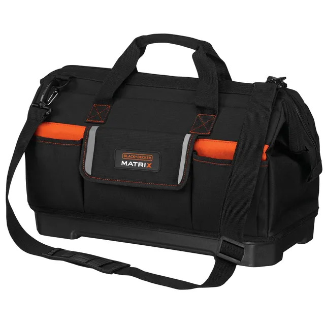 black-decker-tool-tote-bag-for-matrix-system-wide-mouth-21-inch image 1
