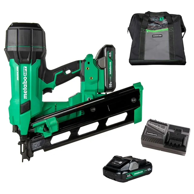 metabo-hpt-18v-multivolt-cordless-21-framing-nailer-kit-nr1890dra-with-4-0ah-bat image 1