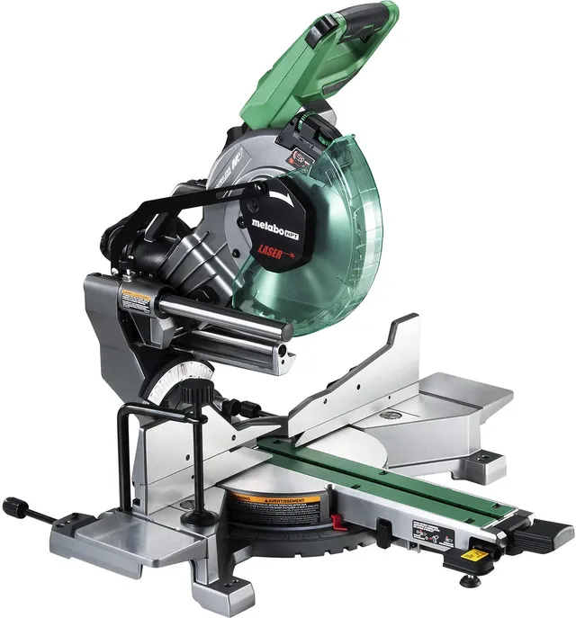 metabo-hpt-multivolt-36v-10-inch-dual-bevel-sliding-miter-saw-with-battery-charg image 1