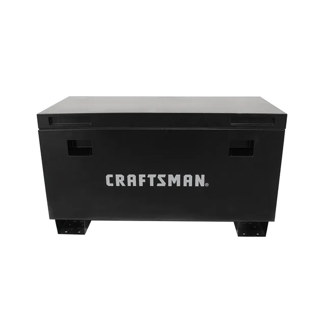 craftsman-45-jobsite-box-in-black-heavy-duty-steel-storage-with-gas-struts image 1