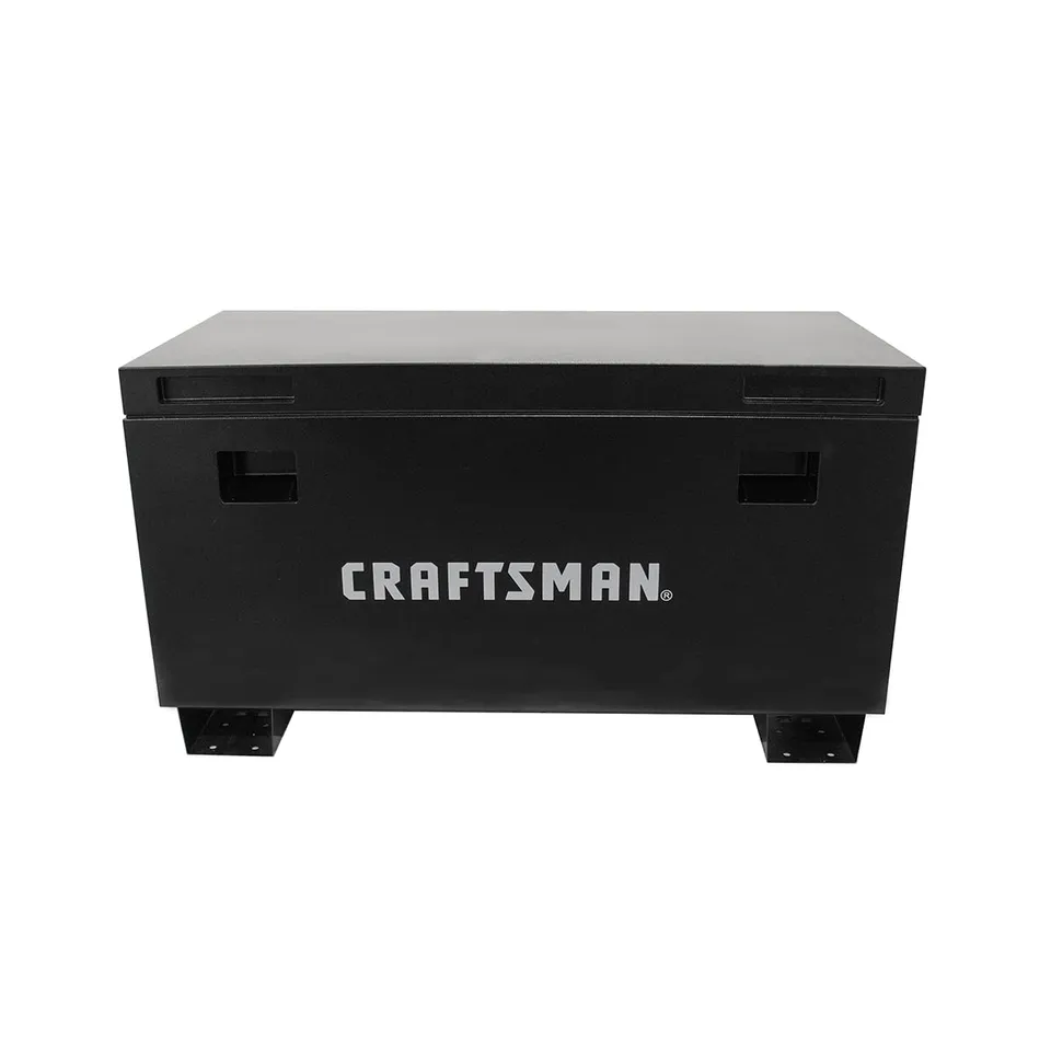 craftsman-45-jobsite-box-in-black-heavy-duty-steel-storage-with-gas-struts image 1
