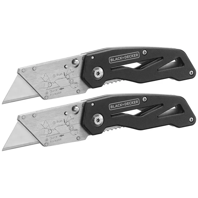 black-decker-folding-utility-knife-2-pack image 1