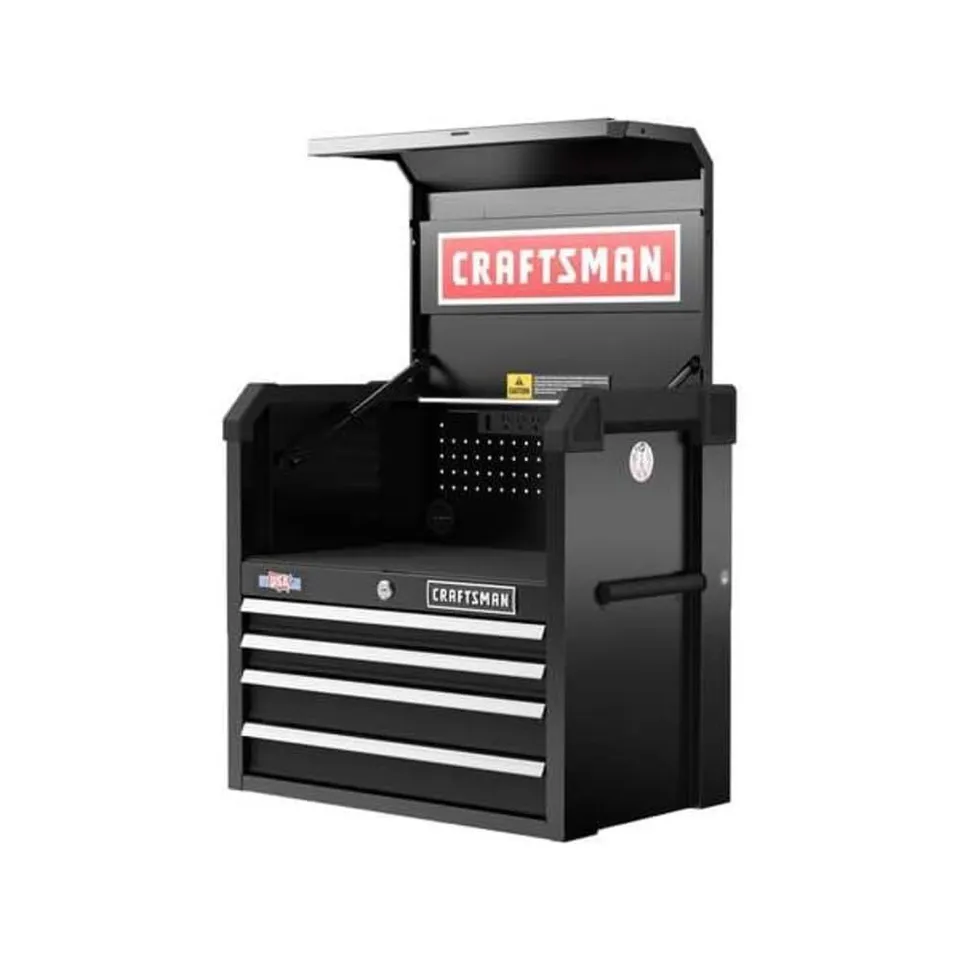 craftsman-s2000-26in-4-drawer-chest-w-light-divide-cmst32642bk image 1