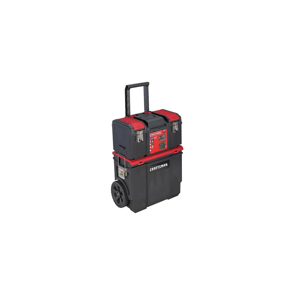 craftsman-19-in-3-in-1-rolling-tool-box-with-wheels-cmst18614-lockable-red-plast image 1