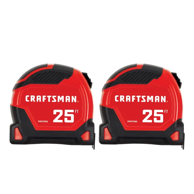 craftsman-proreach-25-ft-tape-measure-2-pack-14-ft-reach-extra-wide-blade-cmht37 image 1