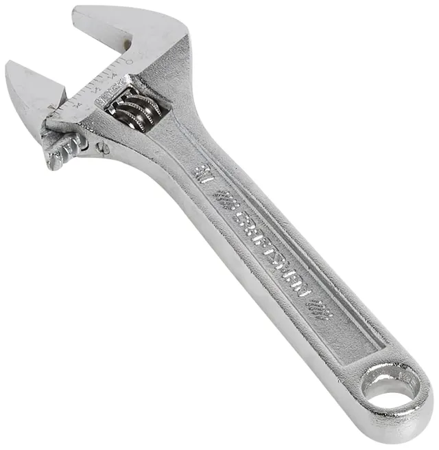 craftsman-cmmt81621-6-inch-adjustable-wrench-with-chrome-finish image 1