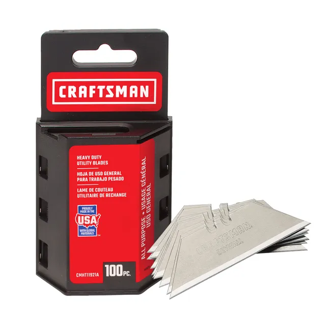 craftsman-utility-knife-blades-100-pack-for-drywall-leather-rubber-and-more-cmht image 1