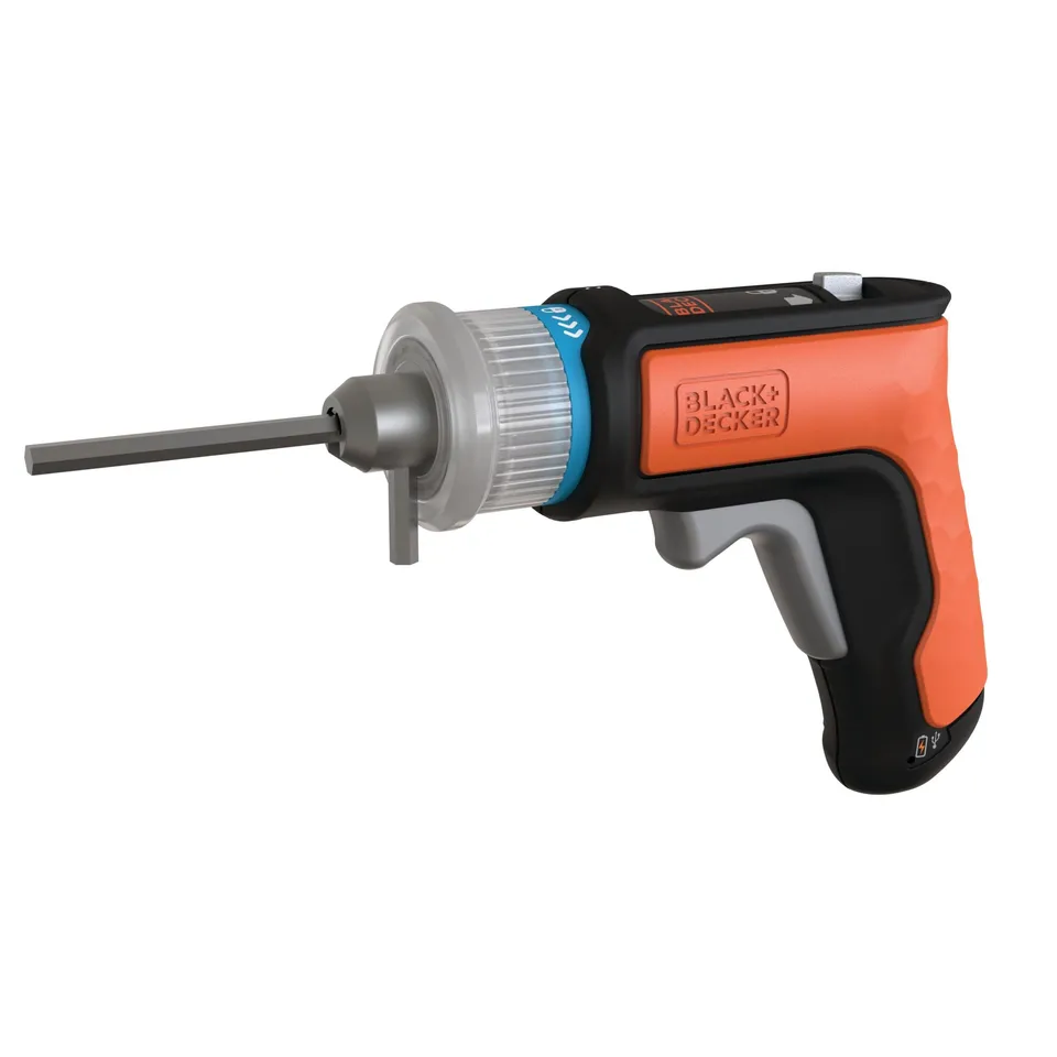 black-decker-4v-max-hex-driver-cordless-screwdriver-for-furniture-assembly image 1