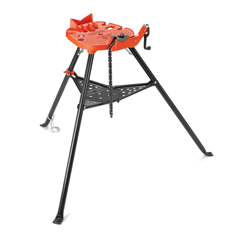 ridgid-36273-portable-tristand-chain-vise-with-folding-legs-and-tool-tray image 1