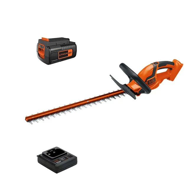 black-decker-40v-max-cordless-24-inch-hedge-trimmer-battery-and-charger-included image 1